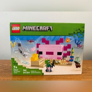 LEGO Minecraft: The Axolotl House (21247) New Sealed Retired Set